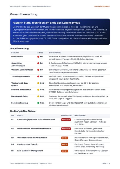 Teil 1: Management-Zusammenfassung, Seite 3