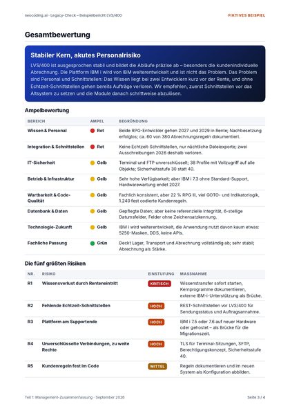 Teil 1: Management-Zusammenfassung, Seite 3