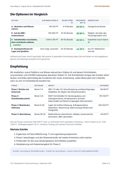 Teil 1: Management-Zusammenfassung, Seite 4