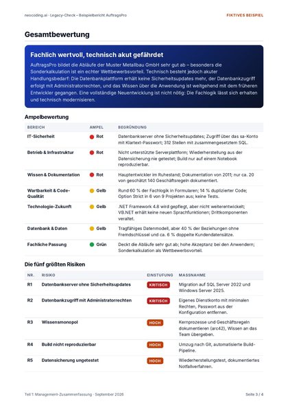 Teil 1: Management-Zusammenfassung, Seite 3