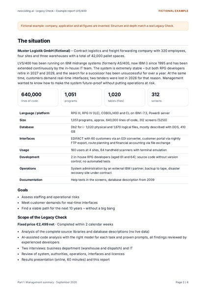 Part 1: Management summary, Page 2