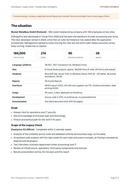 Part 1: Management summary, Page 2